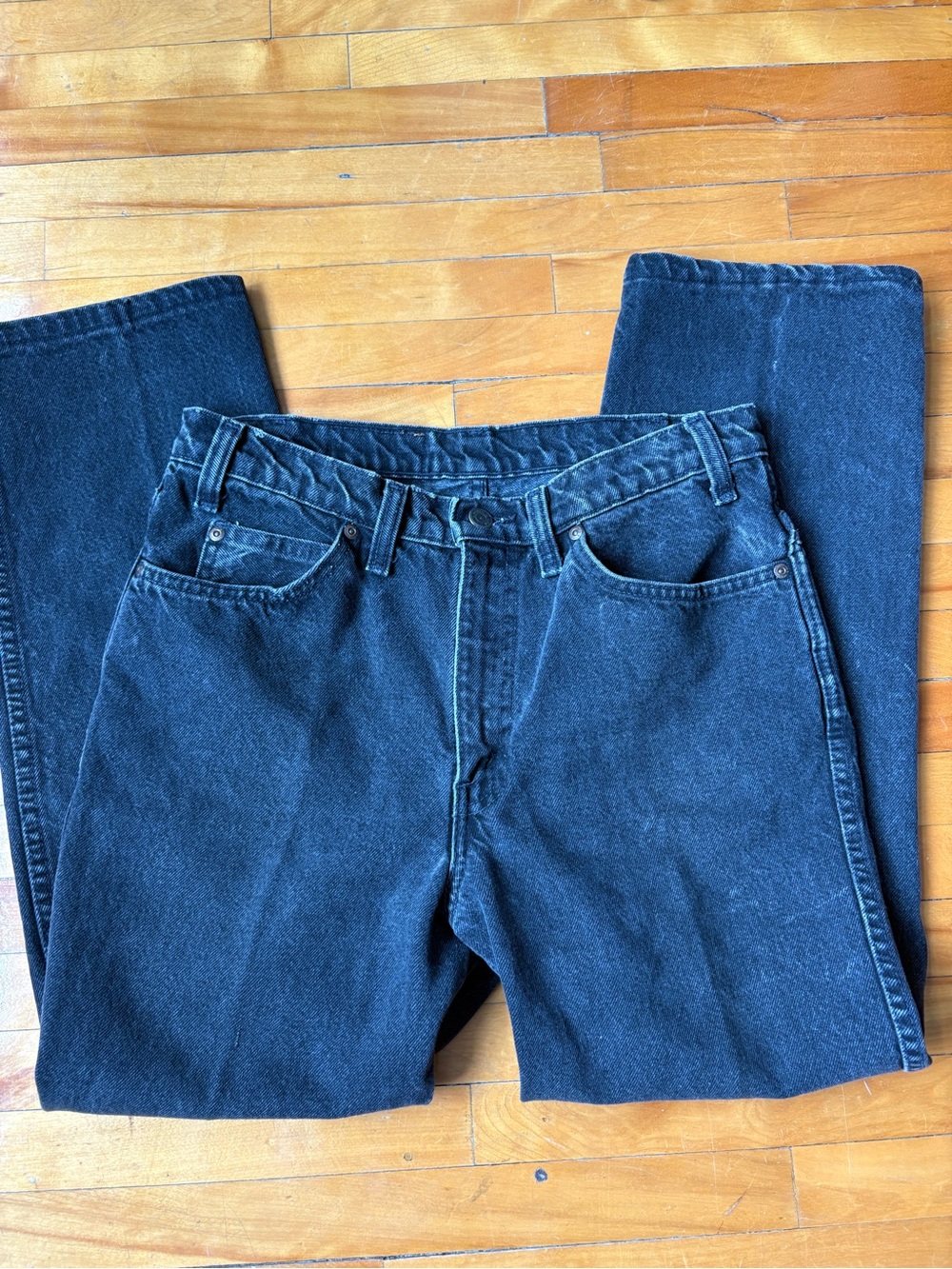 Great Western Garment Company Classic Straight Fit Jeans in Washed Black